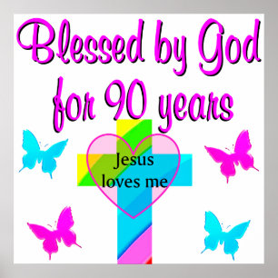 90E BIRTHDAY PRAYER POSTER