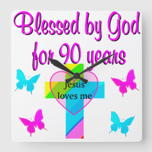 90E BIRTHDAY PRAYER VIERKANTE KLOK