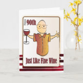 90e carte d'anniversaire pour lui - Classy et drôl (Fleur jaune)