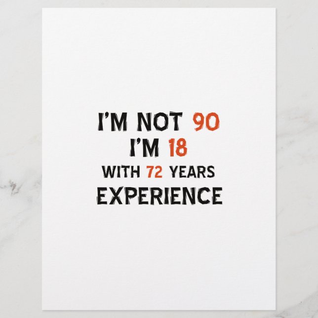 90e coole verjaardagsdesign (Voorkant)