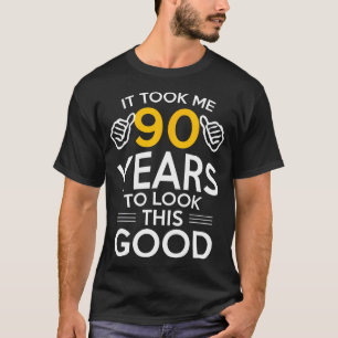 90e geboorte-cadeau heeft me 90 jaar oud gemaakt t-shirt