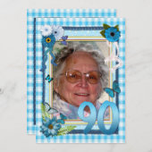 90e invitation à la fête d'anniversaire de la phot (Devant / Derrière)