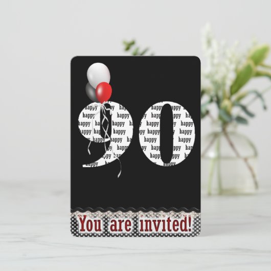 90e Invitation d'anniversaire (Debout devant)