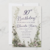 90e Invitation d'anniversaire, Boho Any Age Invita (Devant)