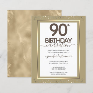 90e jaardag Gold Paper-blad