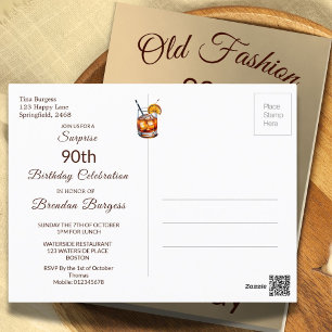 90e Ninetigste Ouderwetse Mannen Verjaardag Briefkaart