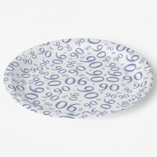 90e Partij Willekeurig Nummer Patroon Goud/Wit Papieren Bordje (Gekanteld)