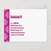 90e Surprise Anniversaire Motif rose Modèle (Dos)