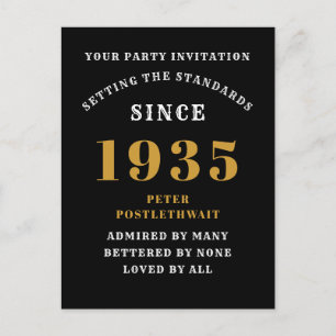 90e verjaardag 1935 Zwart Goud Briefkaart