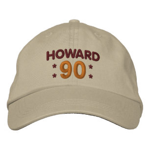 90e verjaardag Aangepaste naam KHAKI RED GOLD H90D Geborduurde Pet
