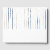 90e verjaardag Bloemennummer Kustblauw Gastenboek (Achterkant)