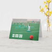 90e verjaardag cricket kaart (Gele Bloem)