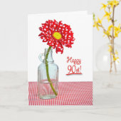 90e verjaardag Daisy Kaart (Gele Bloem)