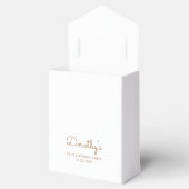 90e verjaardag Elegant Gold Glitter Drip Script Bedankdoosjes (Geopend)