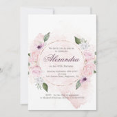 90e verjaardag Elegante Rozen Kaart (Voorkant)