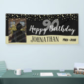 90e verjaardag Foto met Confetti Spandoek (Beurs)