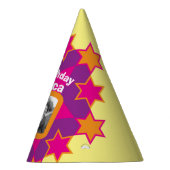 90e verjaardag gepersonaliseerde pet van de fotost feesthoedjes (Rechts)