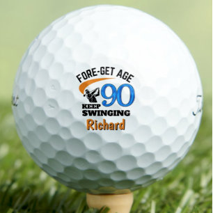 90e Verjaardag Golfballen 90 Jaar Grappig Cadeau B