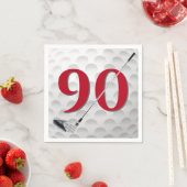 90e verjaardag golfclub servetten (Insitu)