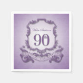 90e verjaardag Lijst Servetten (Voorkant)