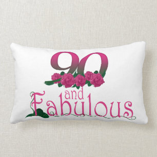 90e verjaardag Lumbar Pillow 13 x 21 inch Kussen