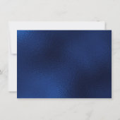 90e verjaardag Navy Blue Balloon Cake Bedankkaart (Achterkant)