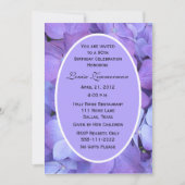 90e verjaardag Party uitnodiging Hydrangeas (Voorkant)