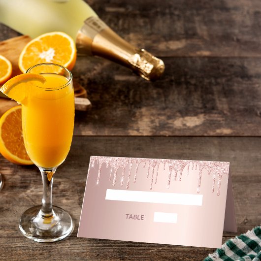 90e verjaardag roos gouden glitter druppels