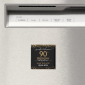 90e verjaardag Sparen de Datum Magneet (Insitu (Vaatwasser))
