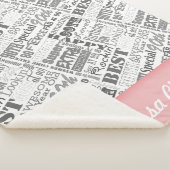 90e verjaardag Speciaal gepersonaliseerd monogram  Sherpa Deken (3/4)