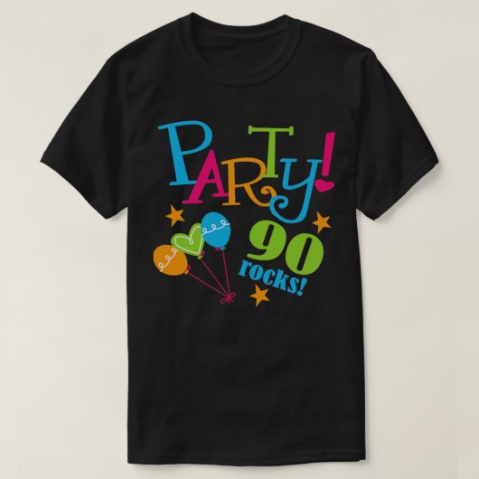 90e verjaardag t-shirt (Design voorkant)