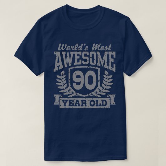 90e verjaardag t-shirt (Design voorkant)