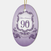 90e verjaardag van de geboorte Persoonlijk Keramisch Ornament (Links)