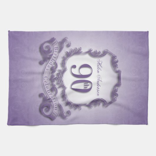 90e verjaardag van de geboorte Persoonlijk Theedoek (Horizontaal)