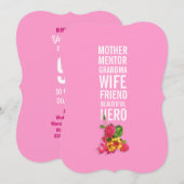 90e verjaardag van de uitnodiging van de Birthday (Voorkant / Achterkant)