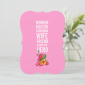 90e verjaardag van de uitnodiging van de Birthday (Staand voorkant)