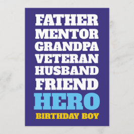 90e verjaardag van de uitnodiging van Hero-partij