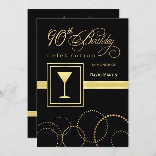 90e verjaardag van de Uitnodigingen van de Partij (Voorkant / Achterkant)