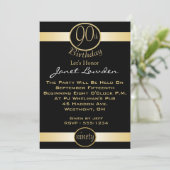 90e verjaardag van uitnodigingen (Staand voorkant)