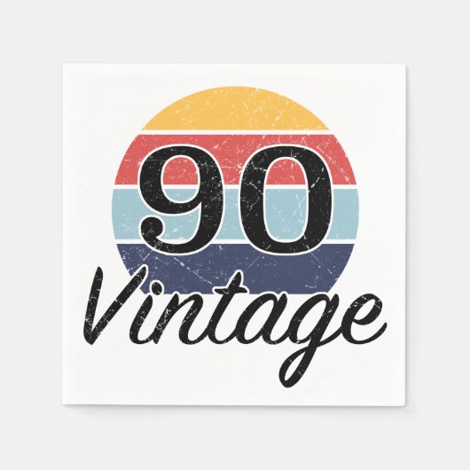  90e verjaardag Zondag Servet (Voorkant)