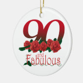 90e verjaardagsbloem keramisch ornament (Links)