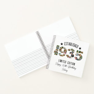 90e verjaardagsfeest Photo Collage Opgericht 1935 Notitieboek