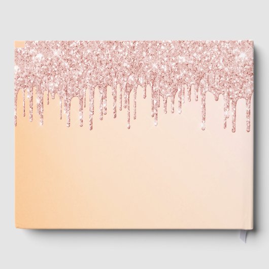 90e verjaardagsfeest roos goud geometrisch gastenboek (Achterkant)