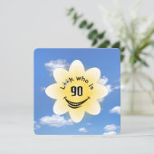 90e Verjaardagsfeest Zomerzon Kaart (Staand voorkant)