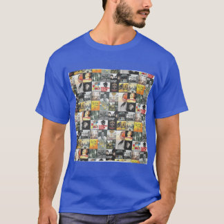 90s 00s Indie Britpop Albums Hommage Collage famil T-shirt