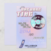 90s/2k Pop Verjaardagsuitnodiging Kaart (Voorkant / Achterkant)