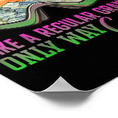 90s 80s Skioutfit Retro Ski Oma Poster (Hoek)