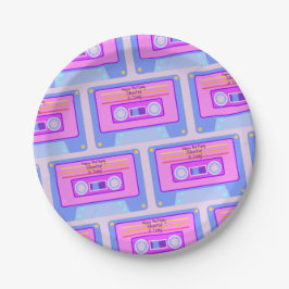 90s 80s Vaporwave Esthetische 21e Verjaardag Papieren Bordje