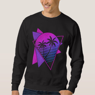 90s Aesthetische Retro 80s Art Tropical Sunset Pal Trui