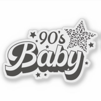 90's Baby Custom-Cut Vinyl Sticker